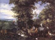 BRUEGHEL, Jan the Elder Adam and Eve in the Garden of Eden (mk25) china oil painting reproduction